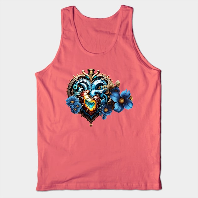 Awesome steampunk heart Tank Top by Nicky2342